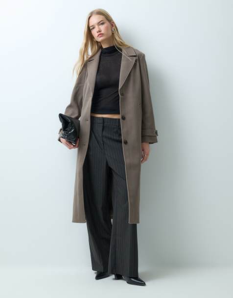 Vila formal maxi coat in falcon - view 1