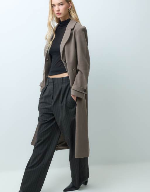 Vila formal maxi coat in falcon, 2 of 4