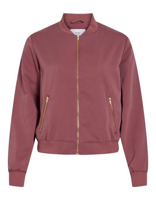 Vila giacca bomber marrone rosato, 5 di 6