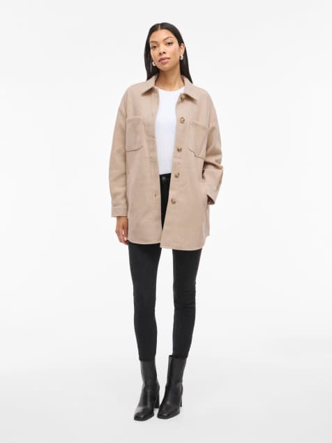 Vila - Giacca color naturale mélange - view 1