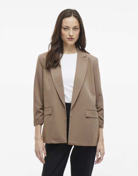 Vila - Gråbrun blazer - view 1