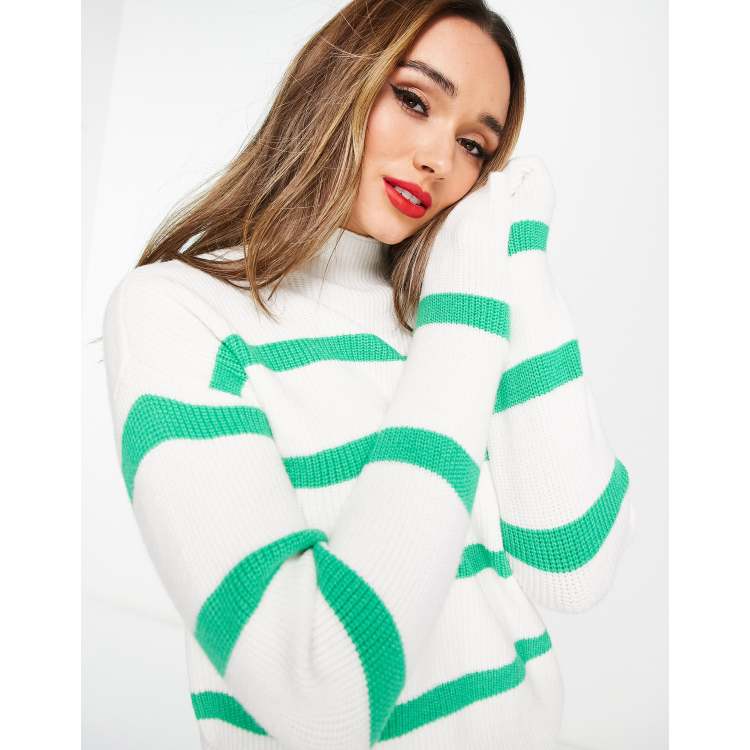 Green and hotsell white jumper