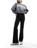 [Vila] Vila high waisted pin tuck pull on pants in black M BLACK