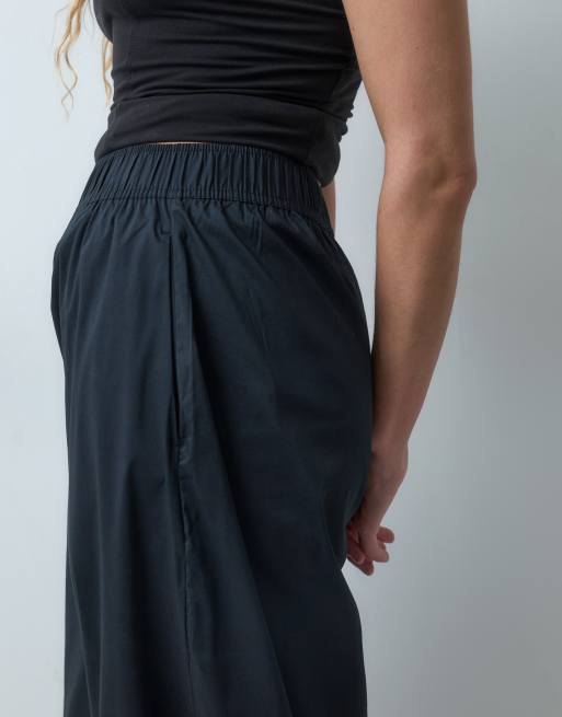 Vila Hose aus Baumwollmix mit Ballonbein in Schwarz, 5 von 5