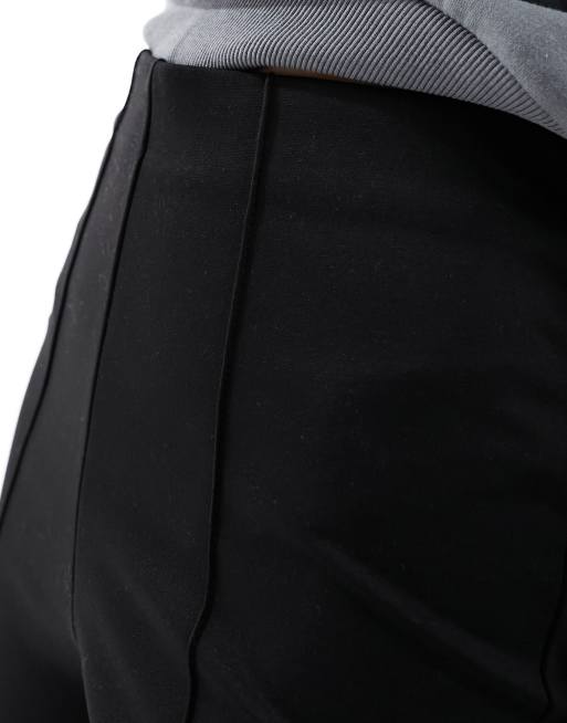 Vila – Hose zum Hineinschlüpfen in Schwarz mit hoher Taille und Biesenmuster, 2 von 5
