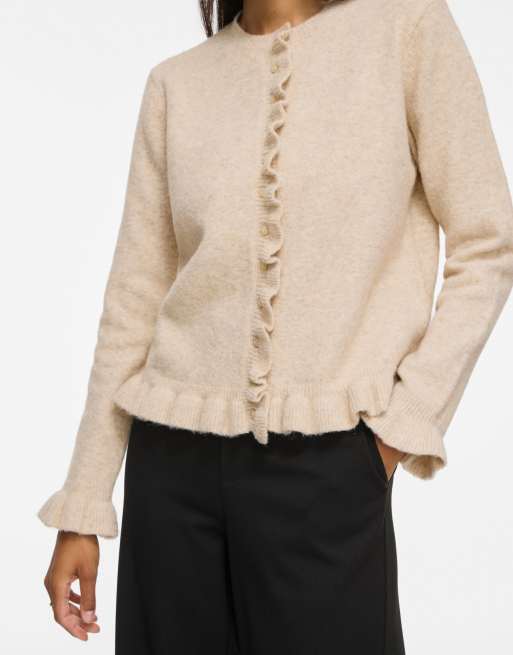 Vila Jacia vest met ronde hals in bruin, 5 van 7