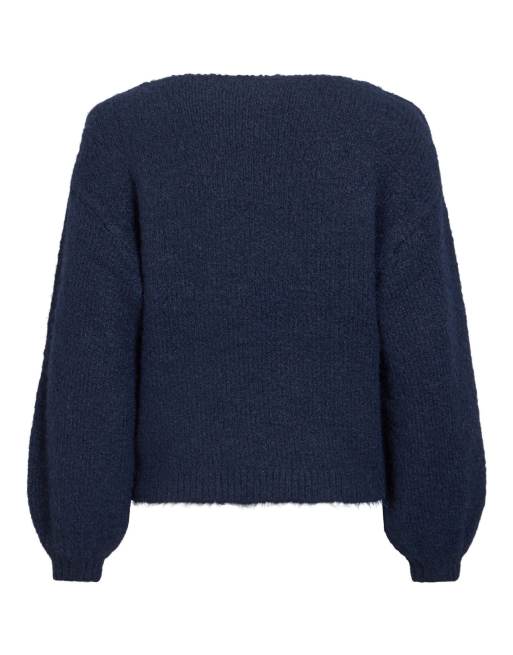 Vila jersey de punto en azul marino, 2 de 2