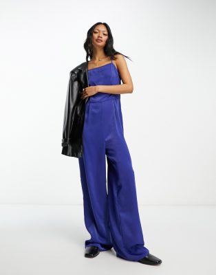 Vila – Jumpsuit in Blau mit Trägern
