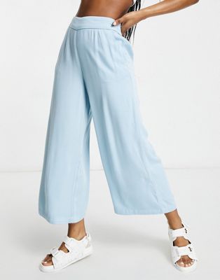 Pantalons et leggings Vila - Jupe-culotte - Bleu