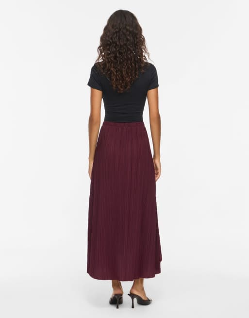 Vila jupe maxi bordeaux, 2 de 6