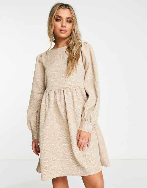 Vila jurk beige new arrivals