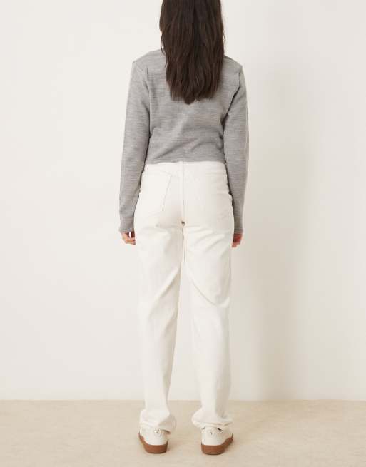 Vila - Kelly - Hvide jeans med høj talje og vide ben, 2 af 5