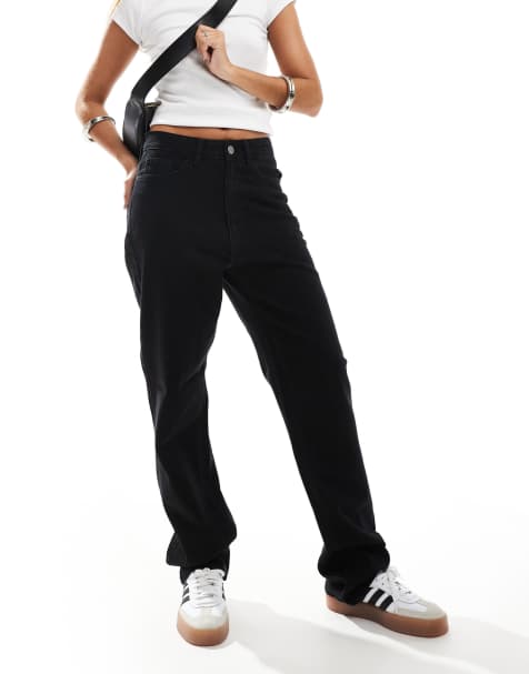 Vila - Kelly - Jeans met hoge taille en wijde pijpen in lichtzwart - view 1