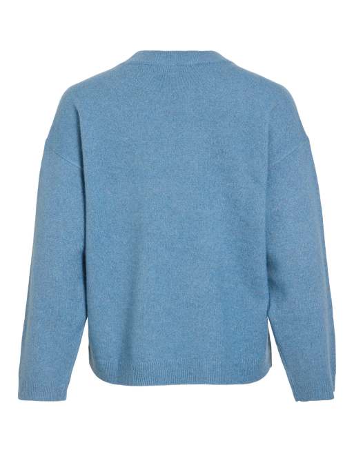 Vila Knitted pullover in blue shadow1, 7 of 7