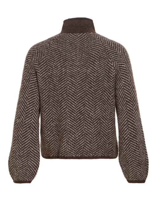 Vila Knitted pullover in coffee bean, 7 of 7