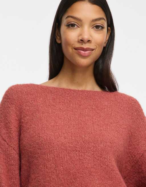 Vila Knitted pullover in marsala1, 5 of 7