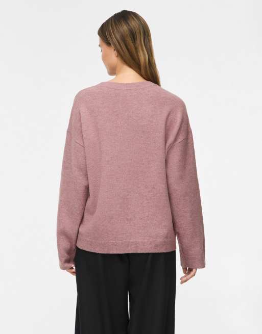 Vila Knitted pullover in nostalgia rose1, 2 of 7