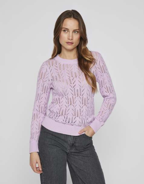Vila Knitted pullover in winsome orchid - view 1