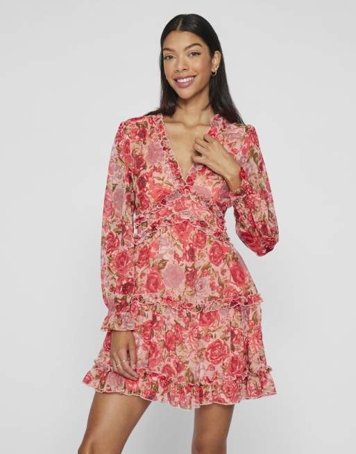 VILA – Kurzes Kleid in Dubarry