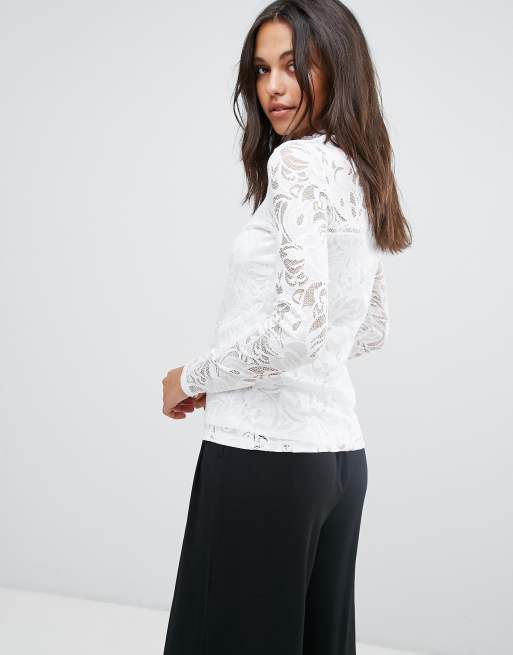 Vila lace hotsell long sleeve top