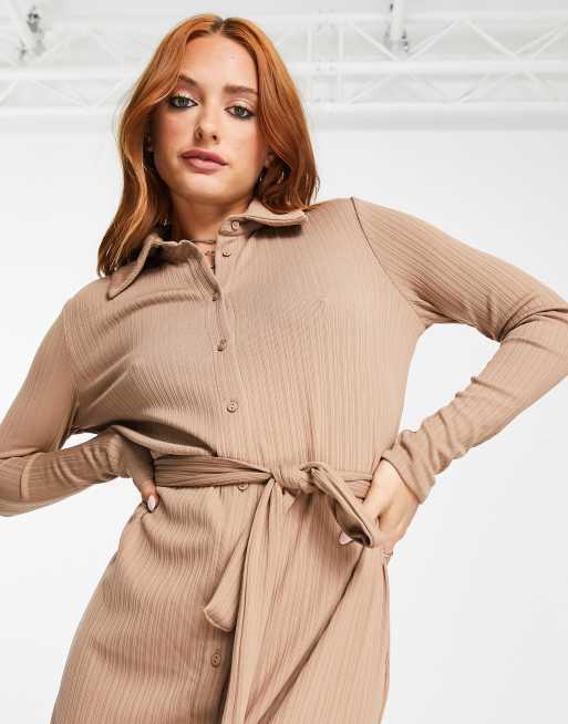 knee length dresses for ladies Bubble Sleeve Button-Down Midi Dress – Dominique Nicole Boutique