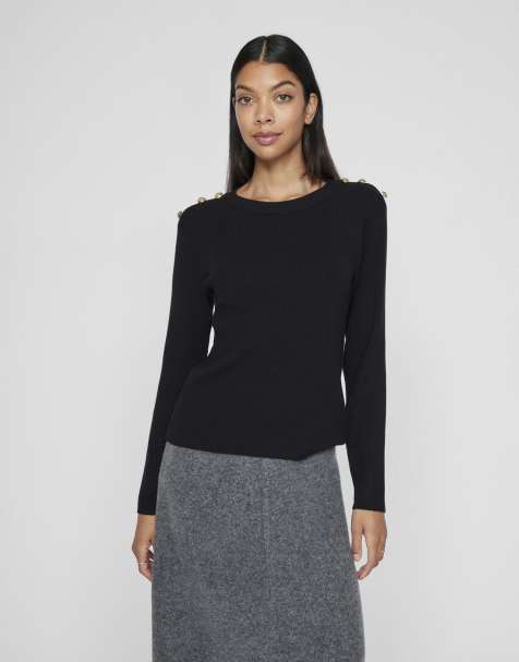 Vila Long sleeved top in black 1 - view 1