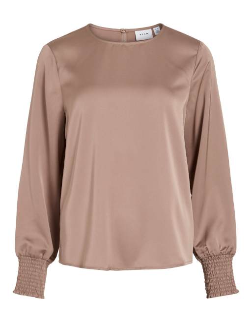 Vila Long sleeved top in portabella1, 5 of 6