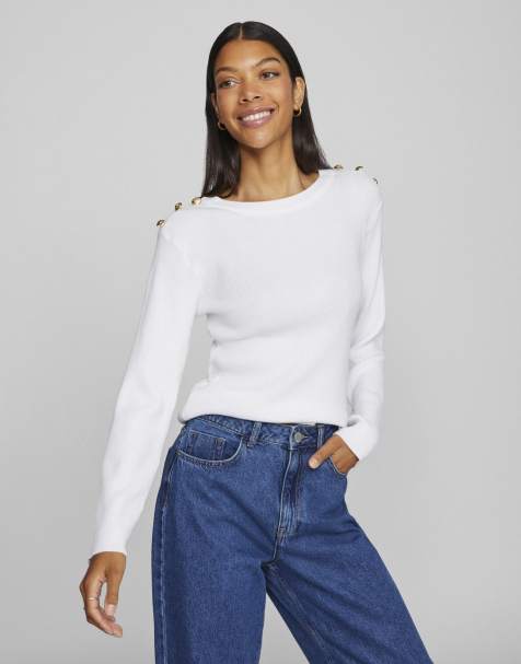 Vila Long sleeved top in white - view 1