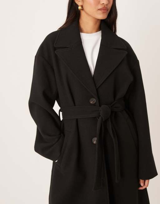 Vila - Manteau ceinturé habillé - Noir, 4 de 4