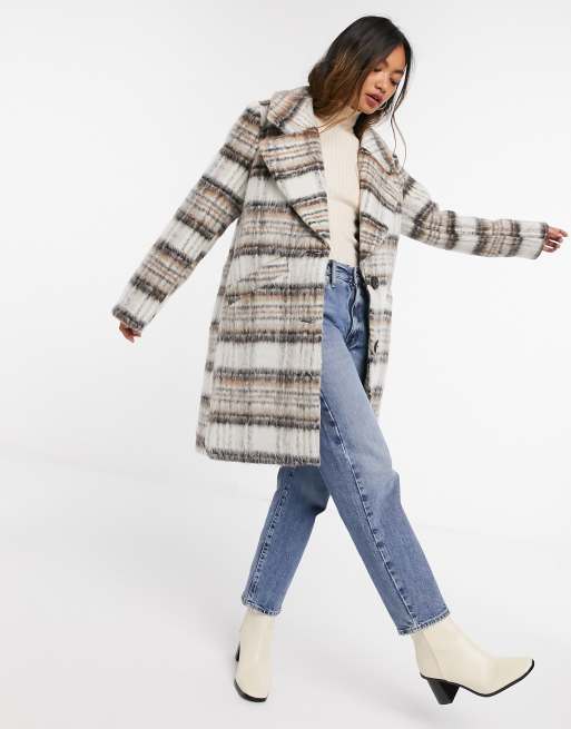 manteau oversize carreau