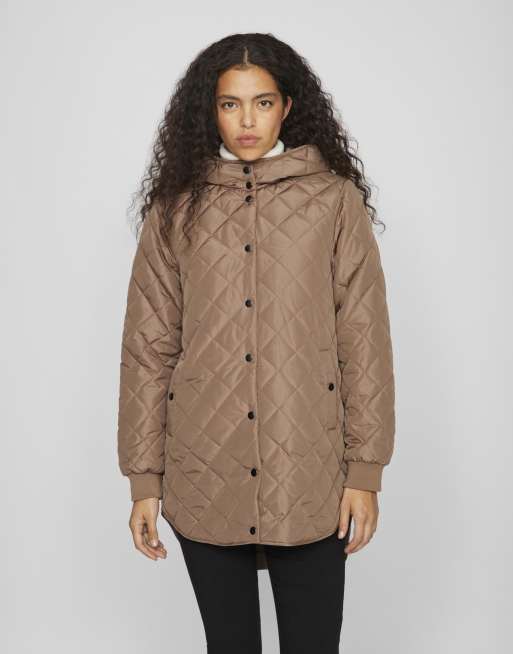 Vila – Mantel in Fossil-Beige