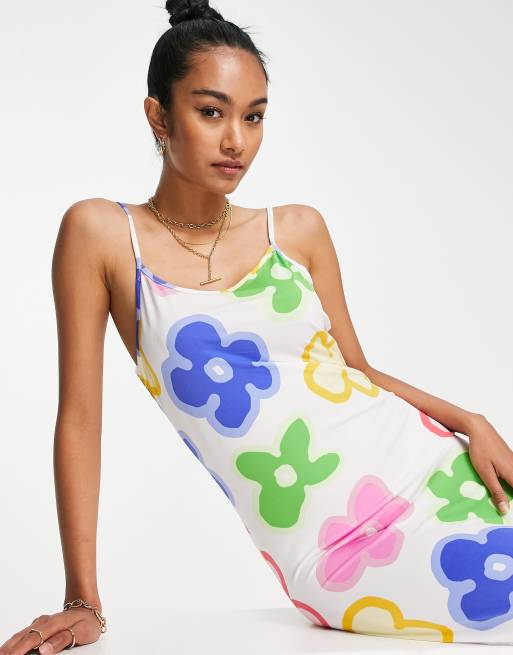 Vila - Maxi-camikjole i stærkt blomstermønster - Kun hos ASOS, 3 af 4