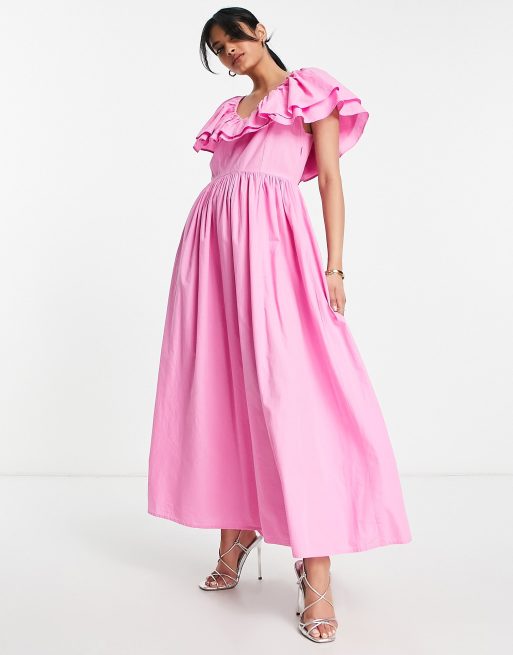 Pink 2024 frill dress