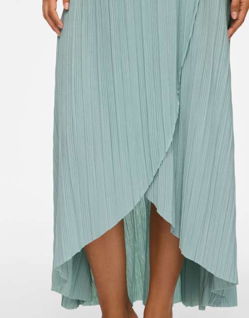 Vila Maxi skirt in blue surf1, 4 of 6