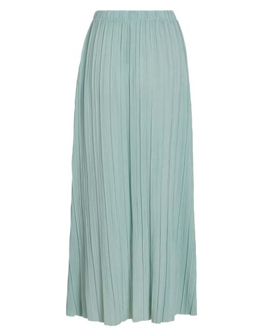 Vila Maxi skirt in blue surf1, 6 of 6