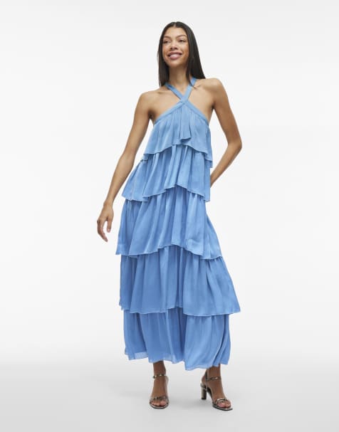 VILA – Maxikleid in Glücksblau - view 1