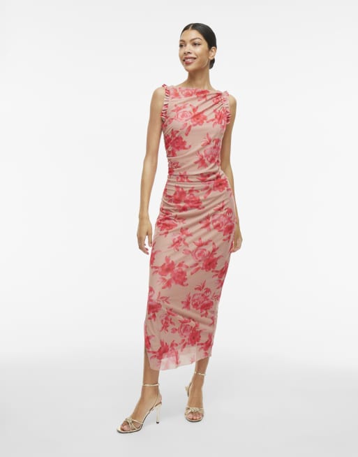 Vila – Maxikleid in Nebelrosa