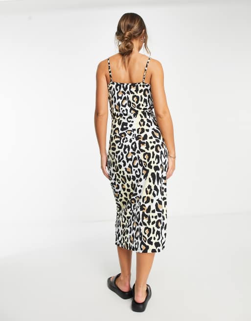 Tiger print shop cami dress