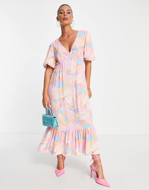 Pastel color clearance midi dresses