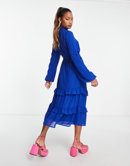 Vila jurk blauw sale