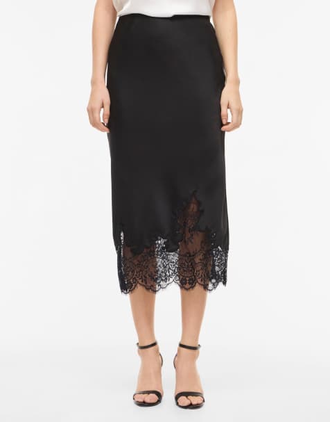 Vila Midi skirt in black - view 1