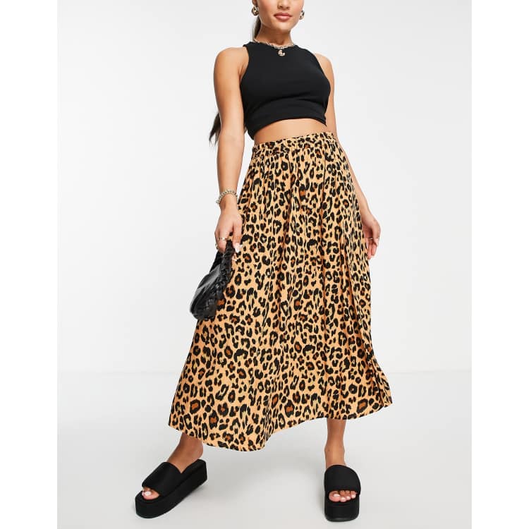 Leopard print midi outlet skirt 7 little words