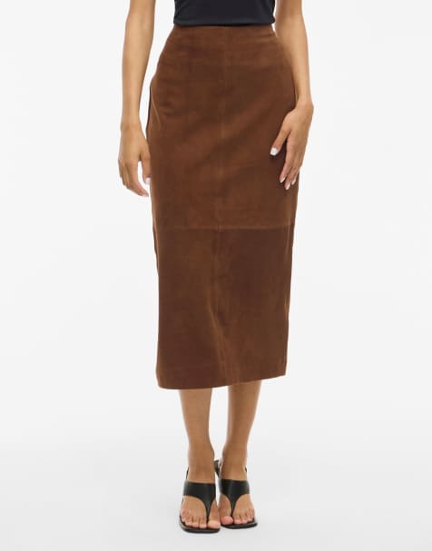 Vila Midi skirt in toffee - view 1