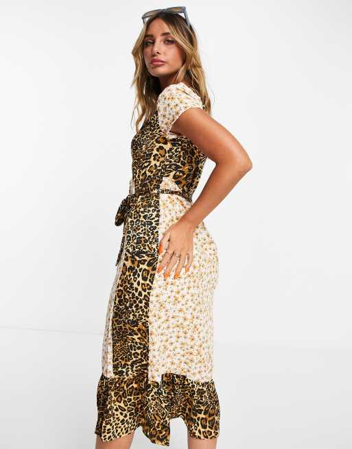 Floral and store animal print dress