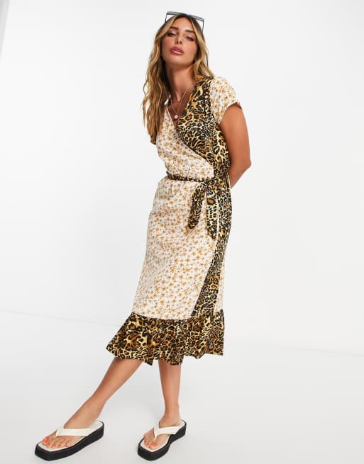 Floral and 2024 animal print dress