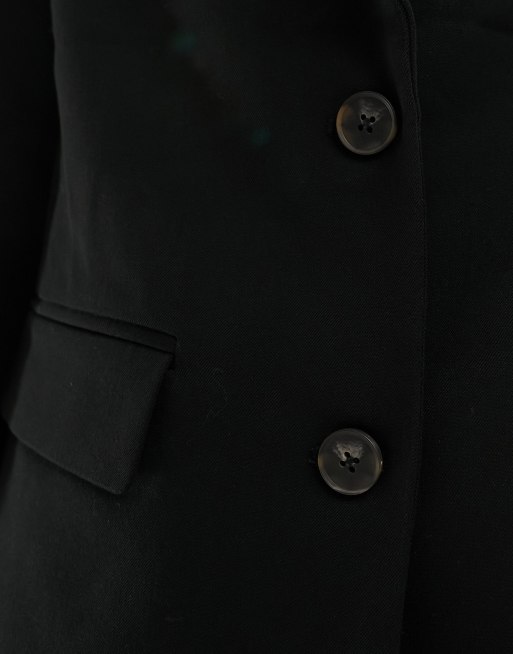 Vila Mix and Match loose fit blazer in black (part of a set), 4 of 4