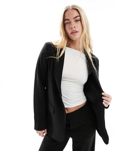 Vila - Mix and Match - Sort løstsiddende blazer - Del af sæt - view 1