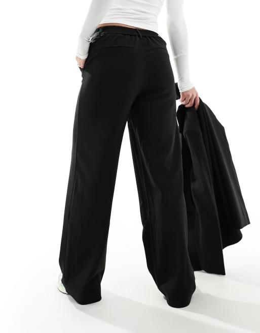 Vila - Mix & Match - Pantalon d'ensemble ample à taille haute - Noir, 4 de 5