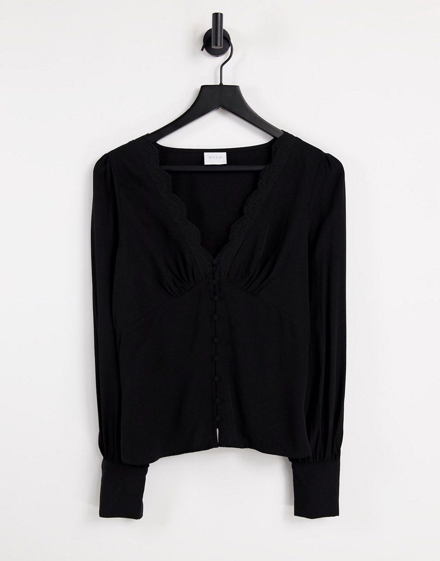 Vila - Nette blouse in zwart