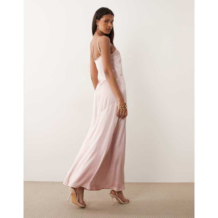 open lace back dress Women's Phoenix A-line Spaghetti Strap Taffeta Calf Length Dress  S/M/L/Customize Yellow Beige MEAN BLVD main image 1